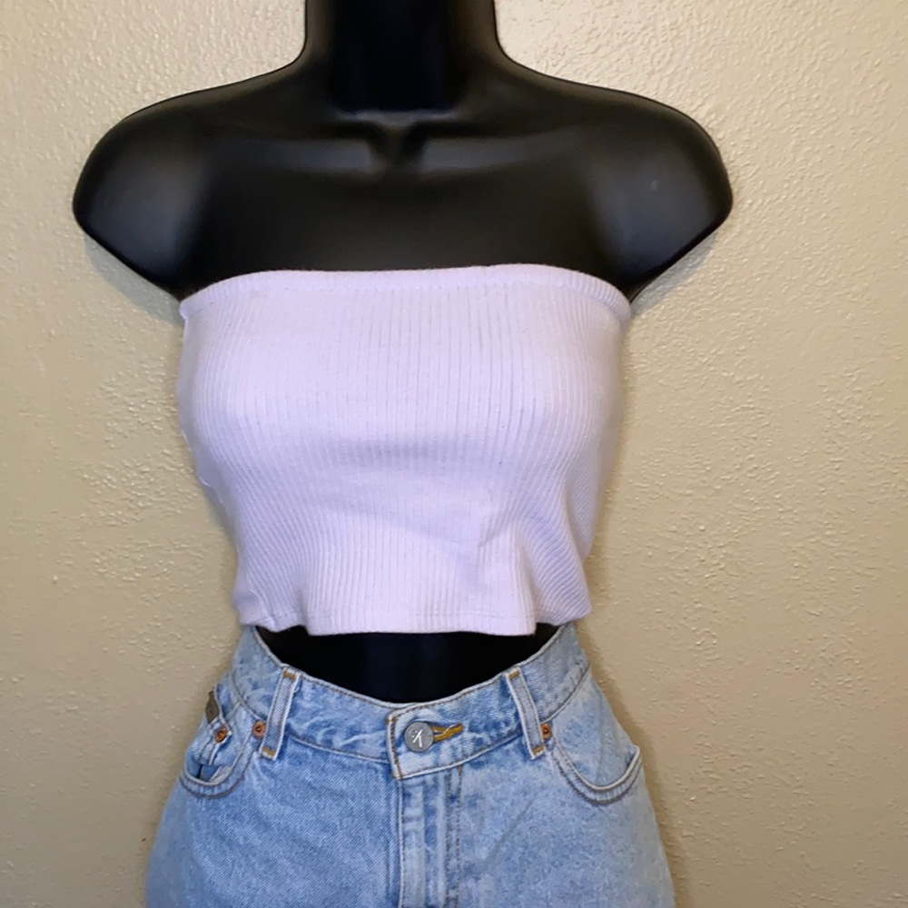 Purple mini crop top